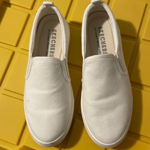 White canvas Skechers - used but not abused!